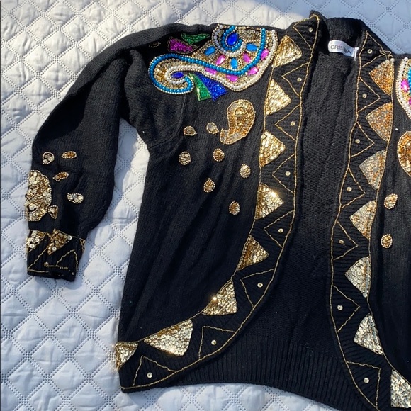 Cristina sweater jacket Blazer size Large L - Picture 3 of 7